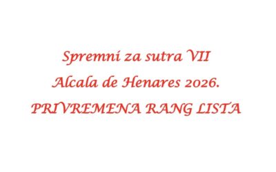 Erasmus+ “Spremni za sutra VII” – Španjolska 2026. – privremena rang lista